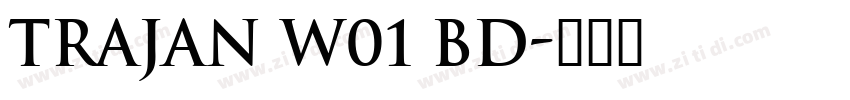 Trajan W01 Bd字体转换